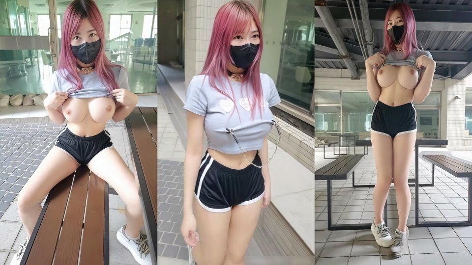 小小Q羞耻露出，好热的下午，激凸与隔衣乳夹